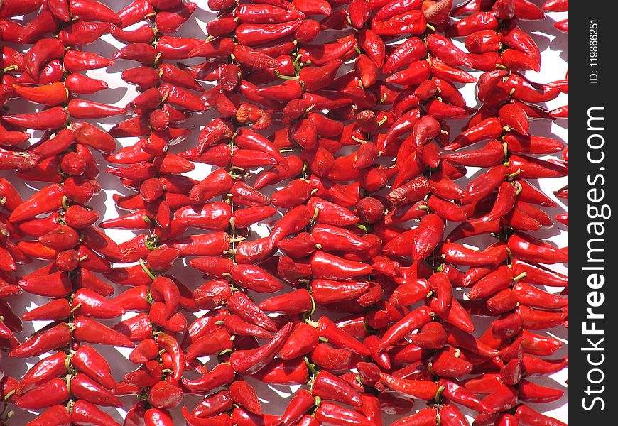Chile De árbol, Malagueta Pepper, Chili Pepper, Bell Peppers And Chili Peppers