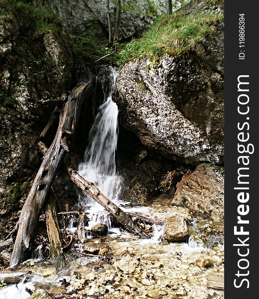 Waterfall, Body Of Water, Nature Reserve, Stream