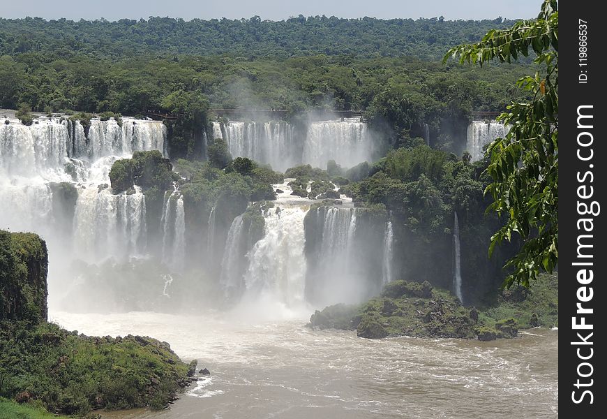 Waterfall, Nature, Water Resources, Body Of Water