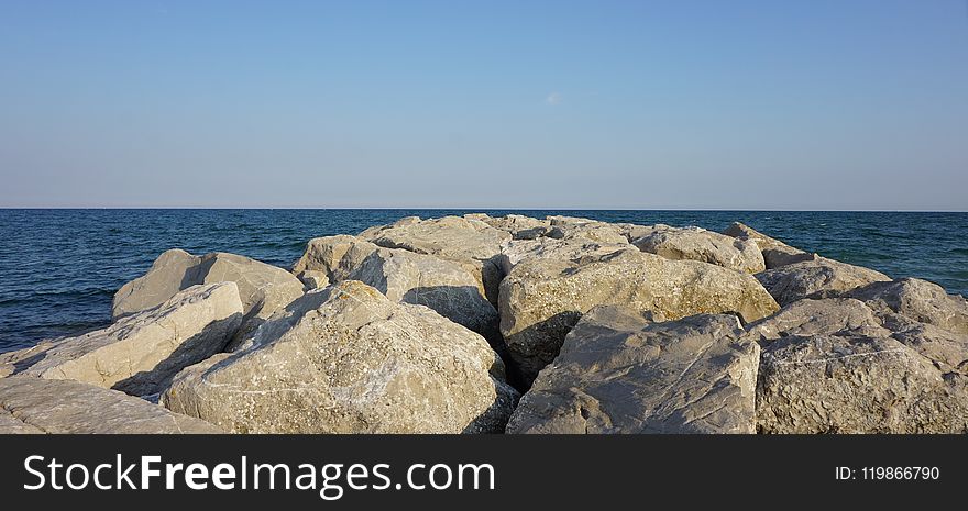 Sea, Coast, Rock, Promontory