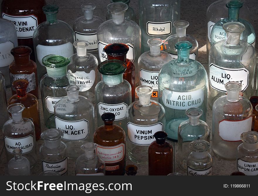 Bottle, Glass Bottle, Distilled Beverage, Water