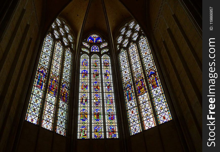 Stained Glass, Glass, Chapel, Window