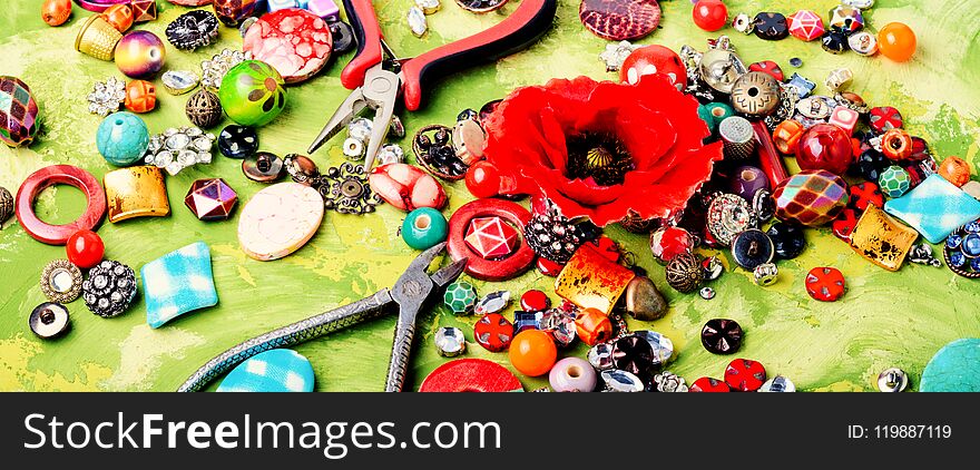 Beads And Poppy