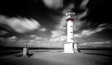 Far Del Fangar Lighthouse Surreal Mood. Stock Images