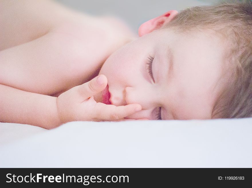 Closeup Photography of Sleeping Boy