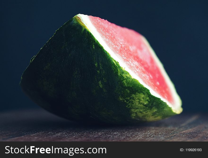 Selective Focus Photography Of Watermelon Slice