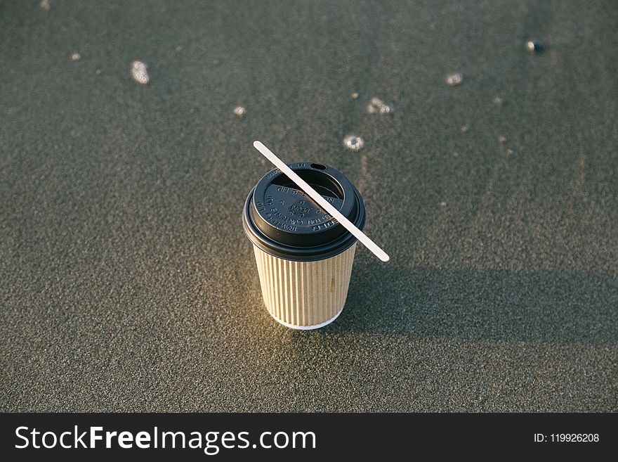 Black and Brown Paper Cup