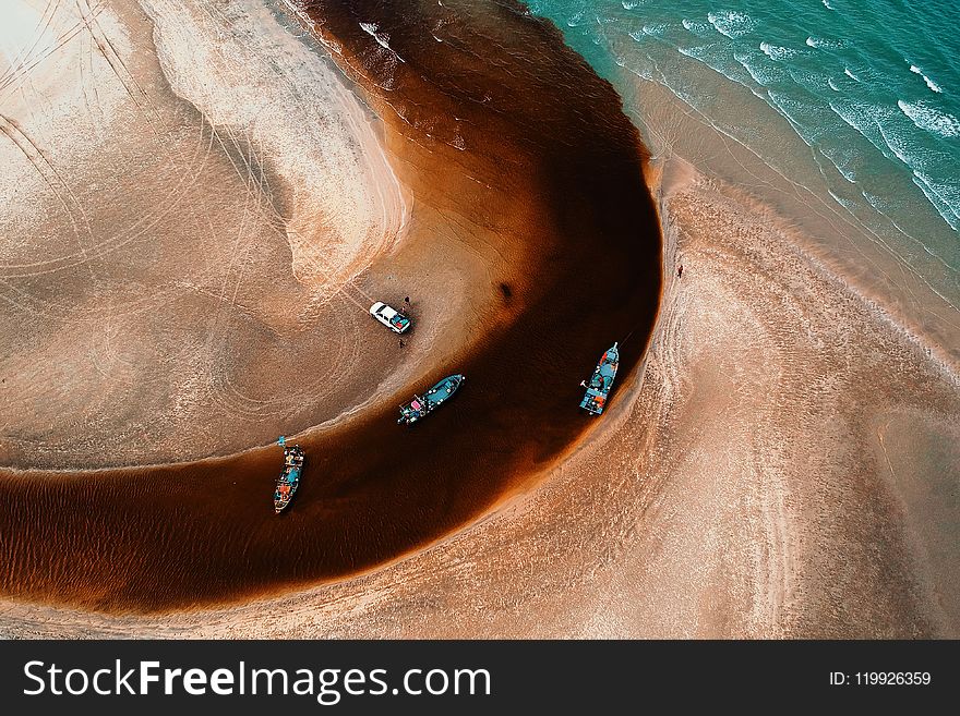 Aerial Photography Of Beach
