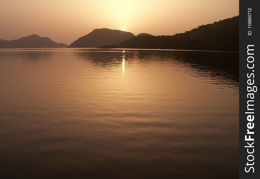 Reflection, Calm, Loch, Water