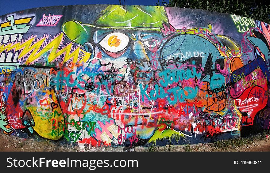 Graffiti, Art, Street Art, Mural