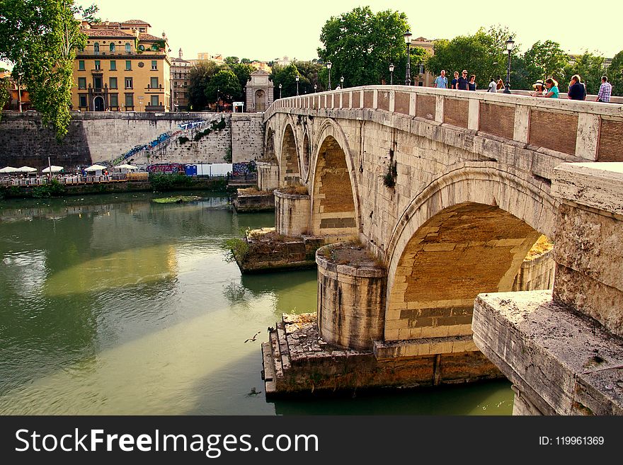 Waterway, Water, Bridge, Reflection