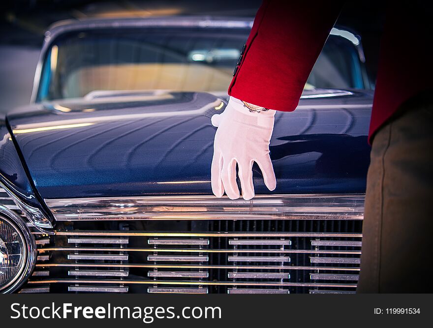 Classic Cars Buyer. Retro Vehicle Appraisal and Purchase. Collectible Automotive Theme.