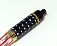 Patriotic Pen Stock Image