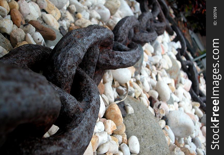 Rusty heavy duty boat anchor. Rusty heavy duty boat anchor