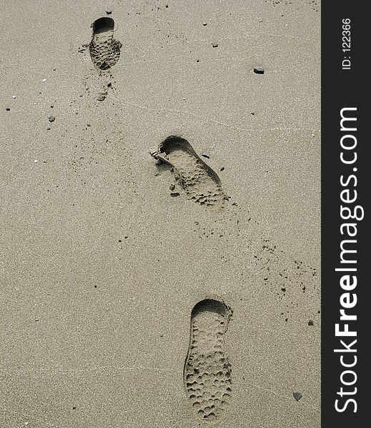 Beach footprints