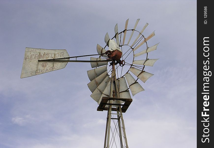 A classic Aermotor windmill found in the farm section of the Phoenix Zoo.