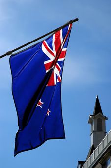 Steeple And Flag Stock Image Steeple And Flag Stock Image