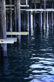 Pier Posts Stock Photography Pier Posts Stock Photography