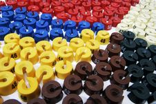 A Lot Of Colour Size Washers Royalty Free Stock Photos