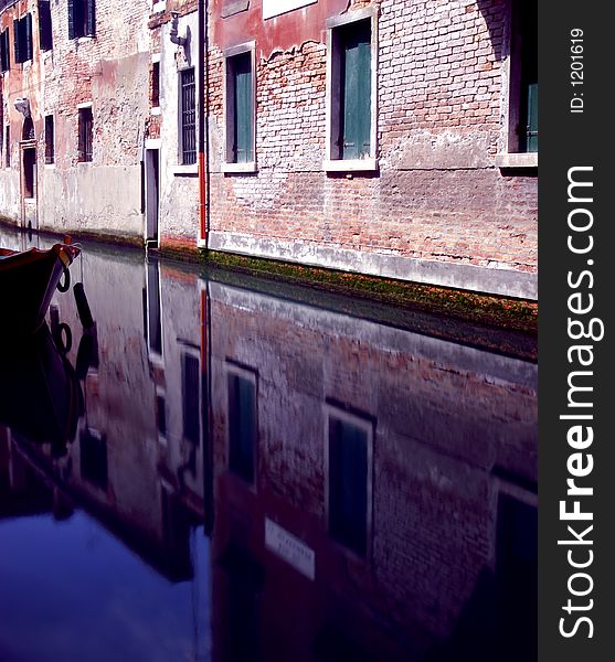 A deep blue sky adds to the rich colours in the canal reflections/. A deep blue sky adds to the rich colours in the canal reflections/