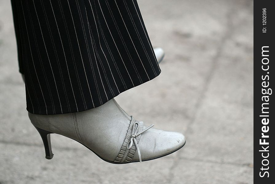 Woman's feet with shoe