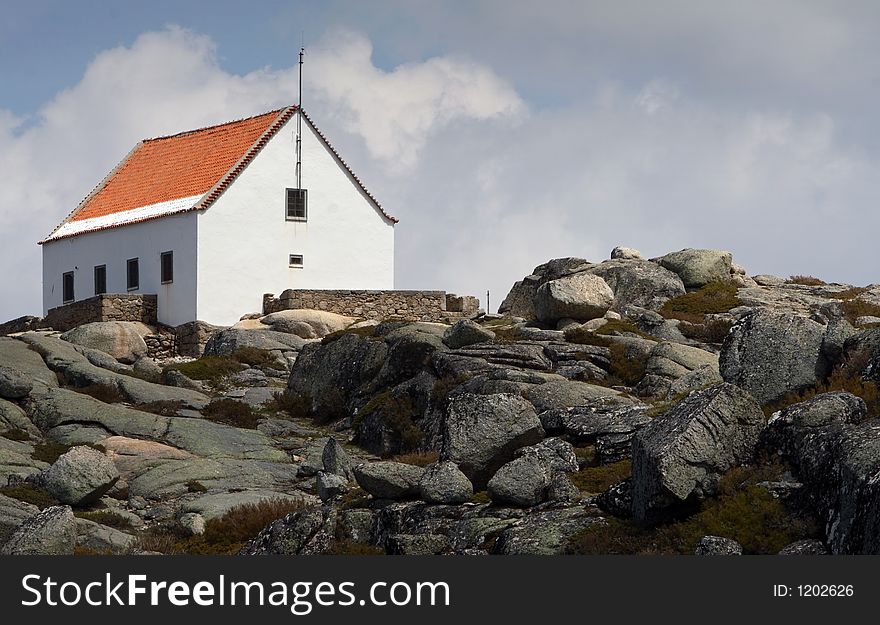 House on the top of the mountain. House on the top of the mountain