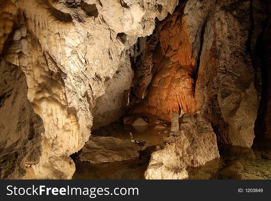 Stalactite caves in Slovakia