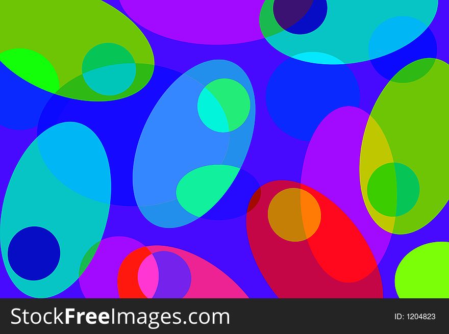 Abstract olives in multiple colors. Abstract olives in multiple colors.