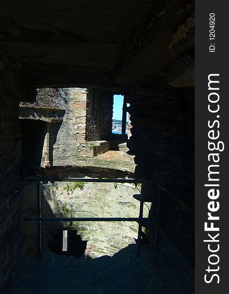 In the watchtower of conway castle,
conway,
wales,
united kingdom. In the watchtower of conway castle,
conway,
wales,
united kingdom.