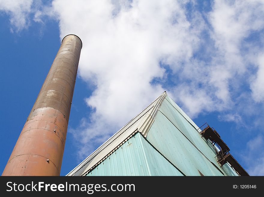 High industrial construction directed to the sky. High industrial construction directed to the sky.