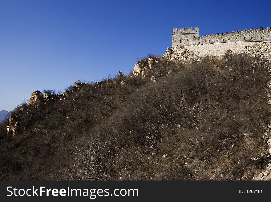 The great wall at China.