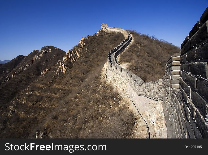 The great wall at China.