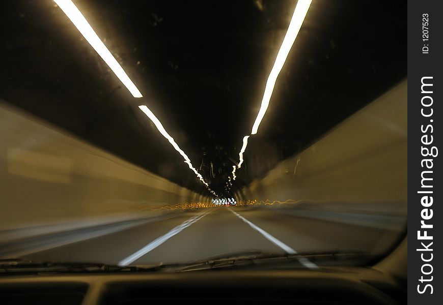 Tunnel on highway