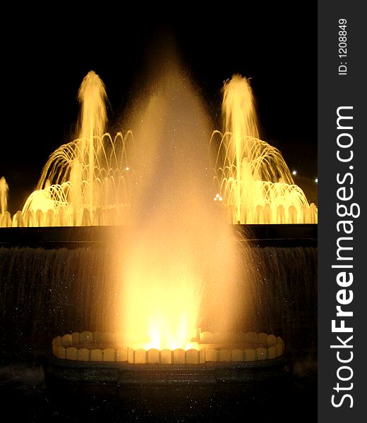 Fountains In Barcelona, Detail