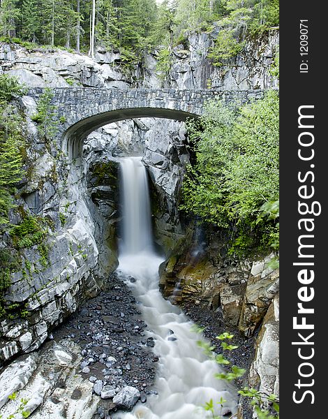 Christine Falls, Mount Rainier National Park, Washington. Christine Falls, Mount Rainier National Park, Washington