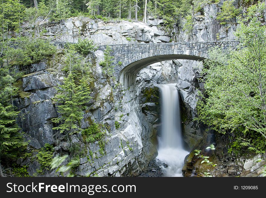 Christine Falls, Mount Rainier National Park, Washington. Christine Falls, Mount Rainier National Park, Washington