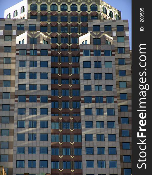 Art deco building in boston's financial district