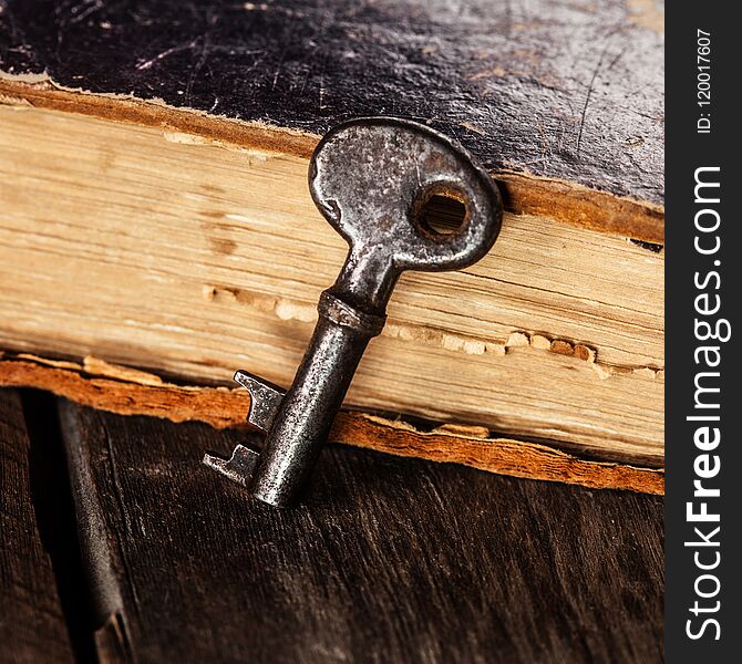 Old Keys On A Vintage Book