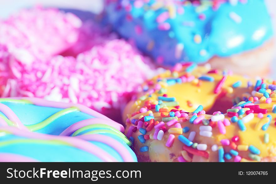 Closeup Photo Of Doughnuts
