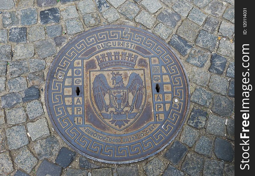 Manhole, Manhole Cover, Road Surface, Storm Drain