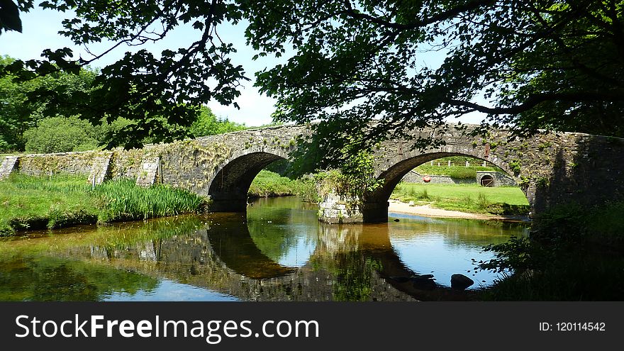 Reflection, Waterway, Nature, Bridge