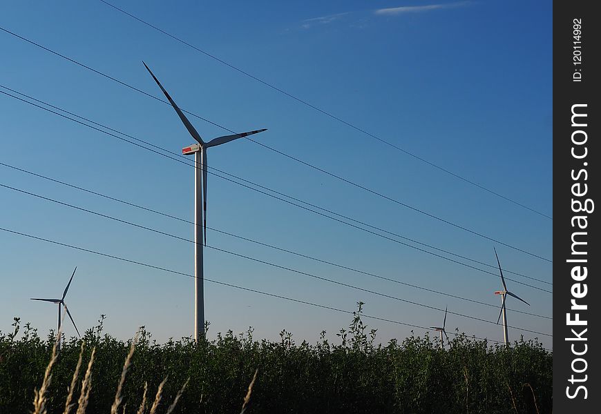Wind Turbine, Wind Farm, Sky, Energy