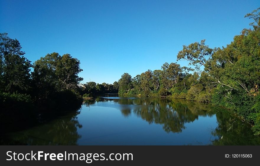 Reflection, Water, Sky, Nature