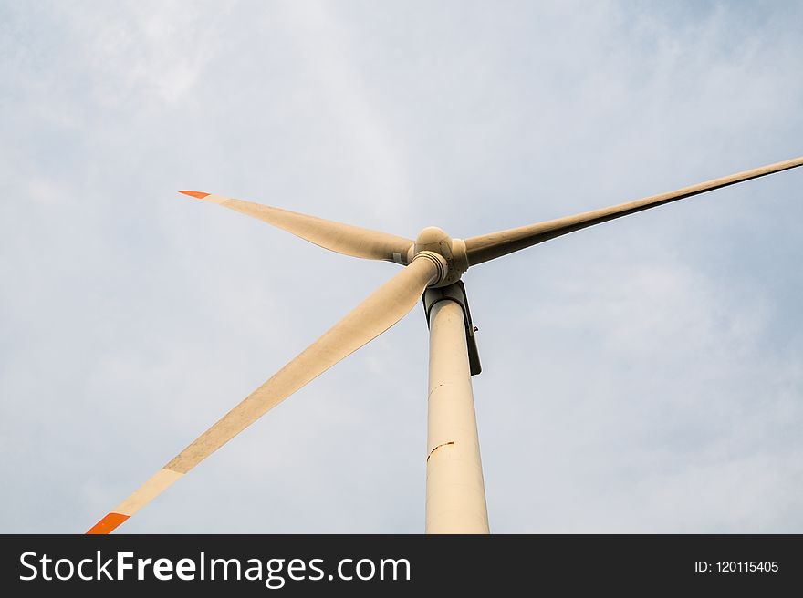Wind Turbine, Wind, Sky, Wind Farm
