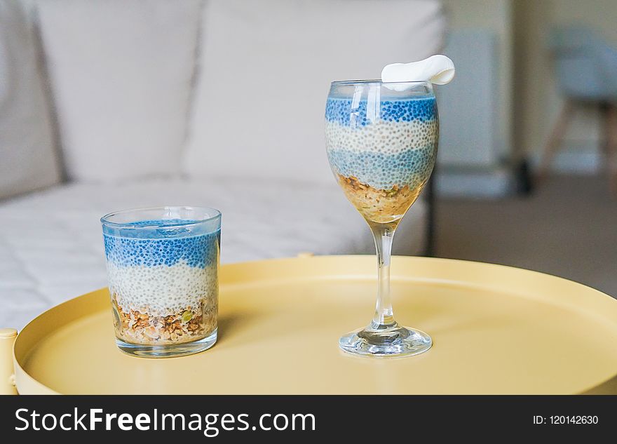 Two Clear Drinking Glasses