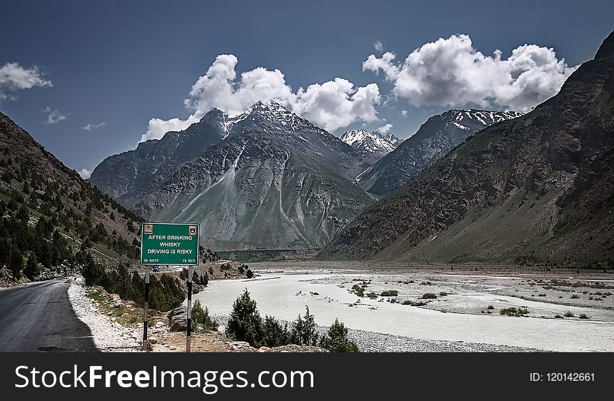 Road Near Mountains