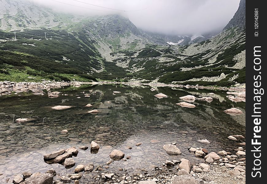 Landscape Photo Of Bodies Of Water Surrounded By Mountains