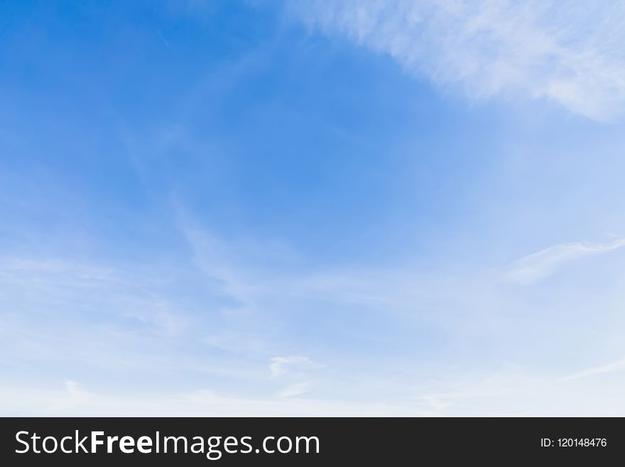 Peaceful blue sky with white clouds landscape. Peaceful blue sky with white clouds landscape.