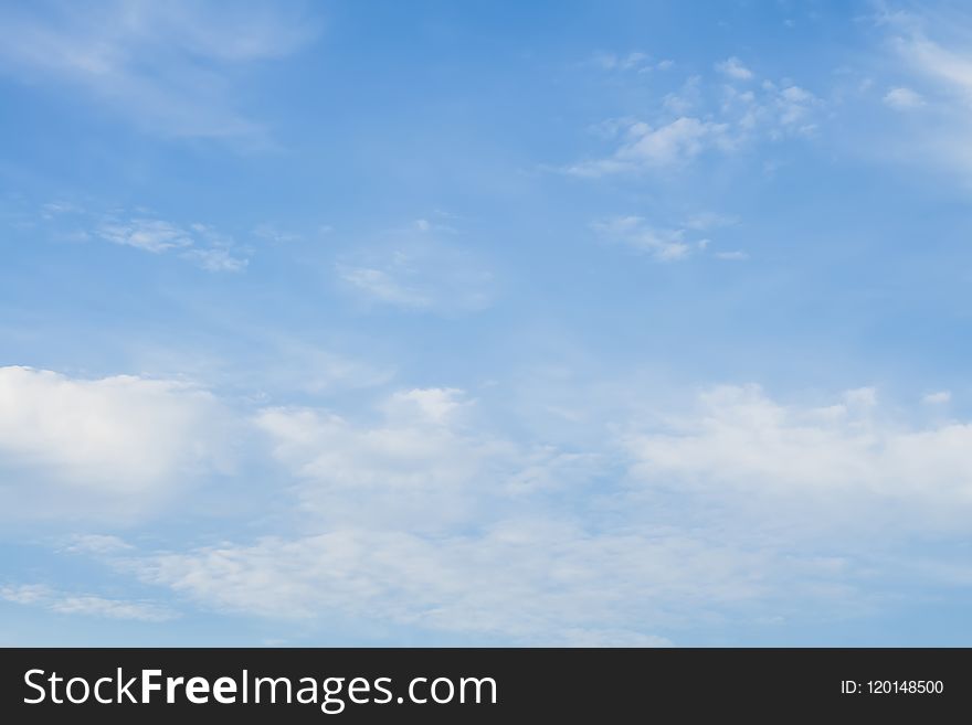 Peaceful blue sky with white clouds landscape. Peaceful blue sky with white clouds landscape.