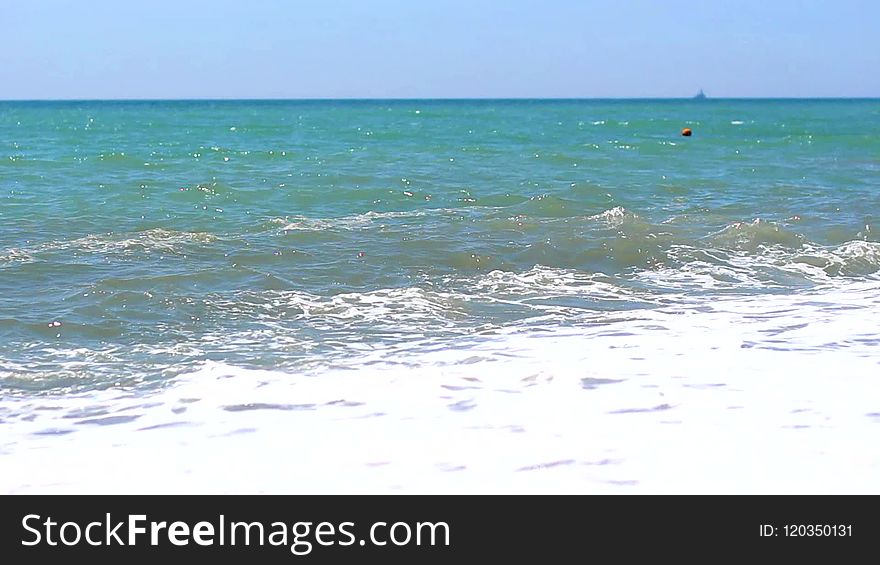 Sea storm, beautiful wave. Black Sea